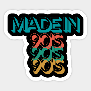 Made in the 90's Sticker